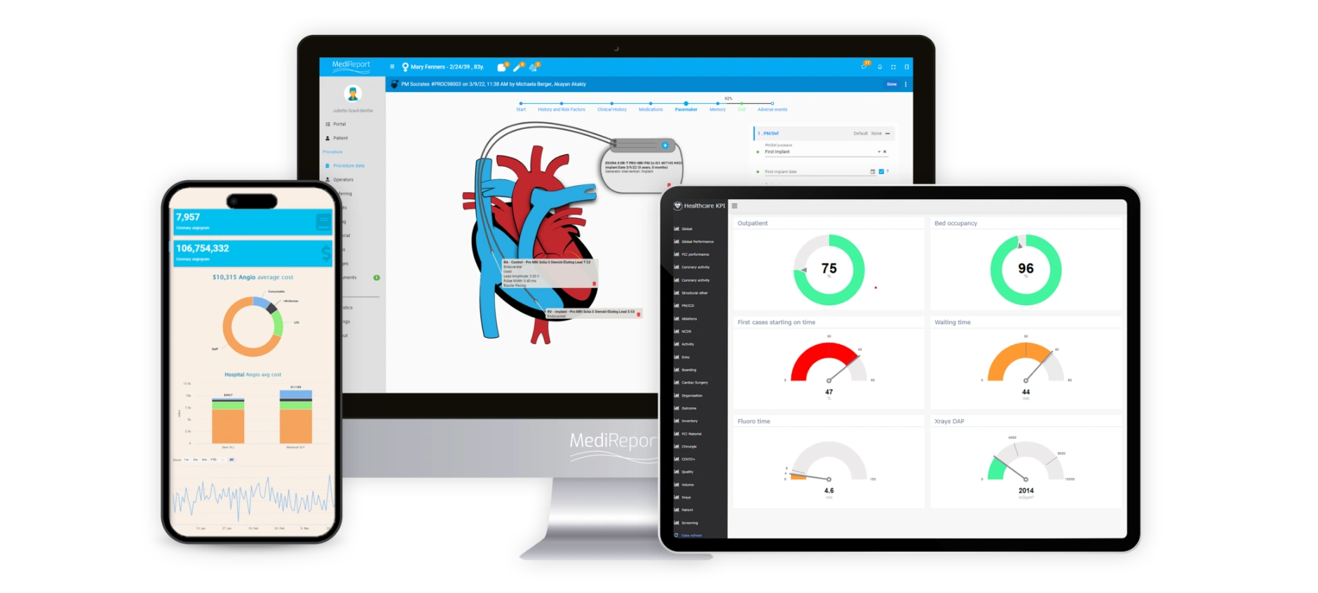 medireport screenshots device manufacturers