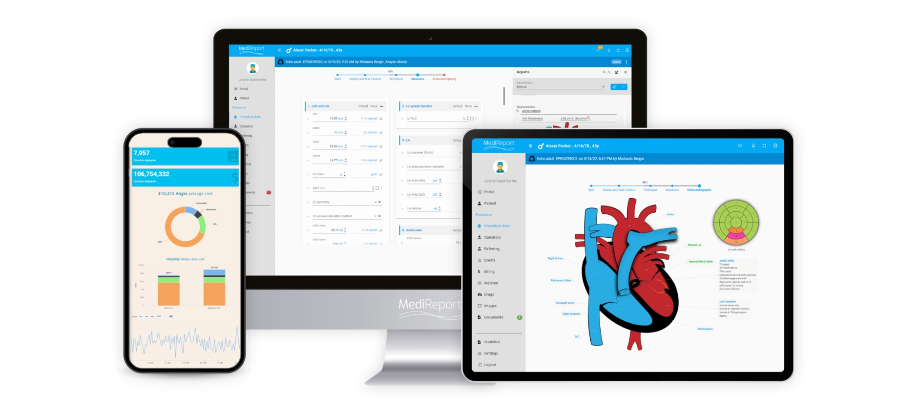 medireport screenshots medical societies